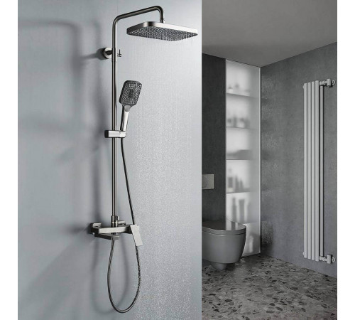 Душевая система Rose R1836T, пепельный