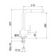 Смеситель для кухни Webert Lisbona LS940302560, черный