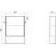 Зеркальный шкаф VIGO Urban zsh.URB.50, 50 см