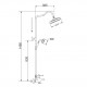 Душевая система Rose R0136Q, бронза