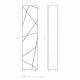 Пенал VIGO Geometry 45см, бетон