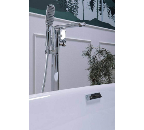 Смеситель для ванны напольный Bravat Gina F665104C-B3-ENG, хром