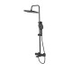 Душевая система с термостатом Esko Black STT3054Black, черный