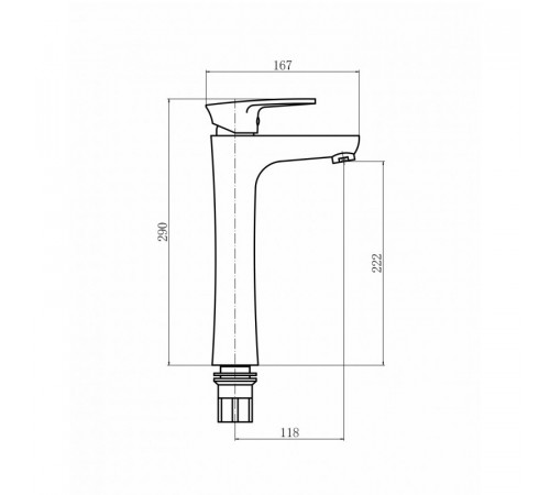 Смеситель для раковины Plstart PL3005-8, белый