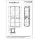 Комплект мебели для ванной Бриклаер ВЕГА 125, белый