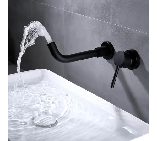 Смеситель для раковины встраиваемый Maretti Eleganza Black ENB32RF13, черный