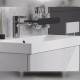 Тумба с раковиной напольная Velvex Edge tn.EDG.9696.70.2Y белый глянец, 70 см