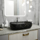 Раковина чаша Maretti FL13NS66-560MR, черный мрамор