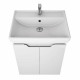 Тумба с раковиной подвесная Dreja Q Plus (D) 60 см, белый