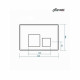 Комплект Maretti 3 в 1: унитаз CA10PBM29-844, инсталляция AC11P5211, кнопка AC12KA-560