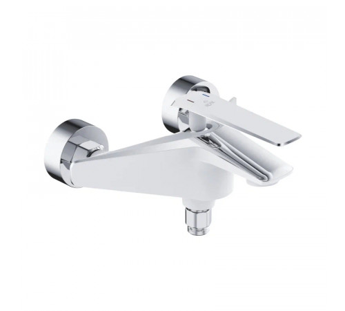 Смеситель для ванны Rose R1302F, белый/хром