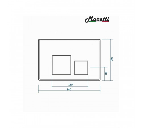 Комплект Maretti 3 в 1: унитаз UM10PBM51-560, инсталляция AC11P5211, кнопка AC12KA-560