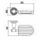Мыльница Savol S-006632H, черный