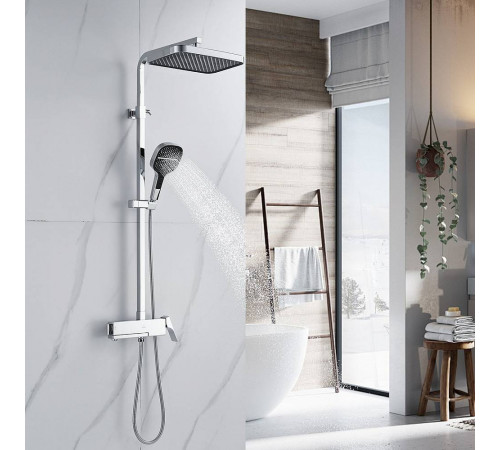 Душевая система Rose R1056, хром
