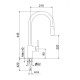 Смеситель для кухни Webert Doha DH940302015, хром