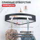 Полка для ванной комнаты угловая Raglo R340.01.06, черный