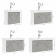 Тумба под раковину подвесная VIGO Geometry 035 бетон, 80 см