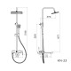 Душевая система Knotlor KN-23/BL, черный