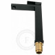 Смеситель для раковины высокий FILARETE Fing FL6040BL, черный
