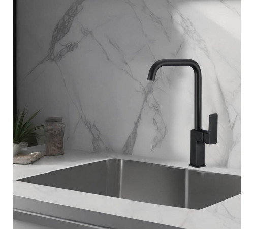 Смеситель для кухни WesnaArt NARCIS NAR06-150BL-25432, черный