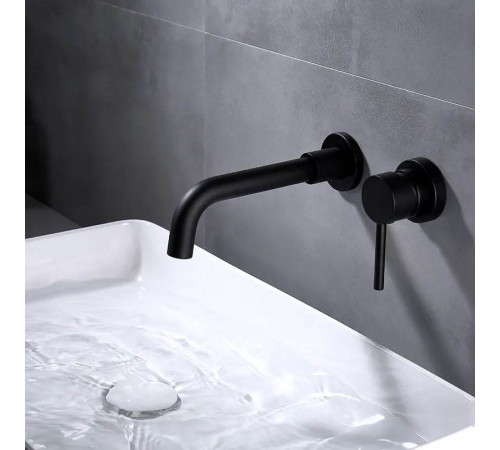 Смеситель для раковины встраиваемый Maretti Eleganza Black ENB32RF13, черный