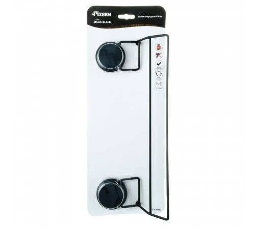 Полотенцедержатель FIXSEN MAGIC BLACK FX-45002, черный