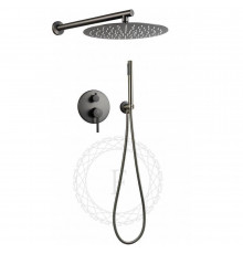 Душевая система встраиваемая FILARETE Roun FL1023BG, графит