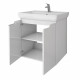 Тумба с раковиной подвесная Dreja Q Plus (D) 60 см, белый