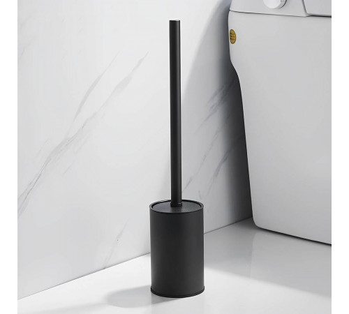 Ершик для унитаза напольный Maretti Umbria Black UMB56N24, черный