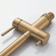 Смеситель для кухни с гибким изливом и подключением фильтра Maretti Calabria GOLD CAG31RGF18, золотой сатин