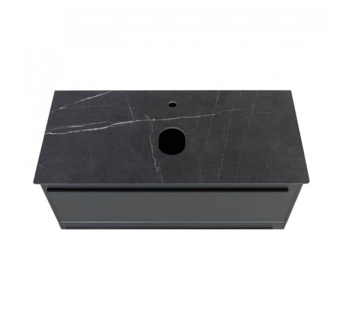 Столешница La Fenice Granite Black Olive Light Lappato 90 см, черная
