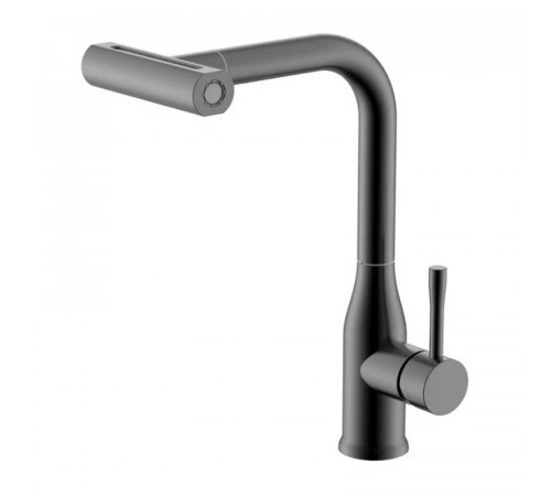 Смеситель для кухни с мультифункциональным изливом Splenka S206.49.09, графит