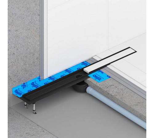 Душевой лоток (двухсторонняя решетка) TIMO Drain System DS230210/03, черный
