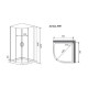 Душевая кабина Timo Premium ILMA ILMA909, 90x90x222