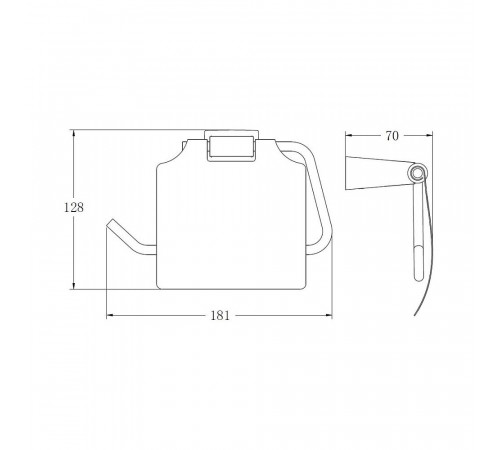 Держатель для туалетной бумаги BELZ B91103, хром