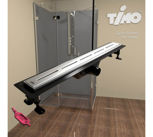 Душевой лоток TIMO Super Plast SP10900-SG10900, сатин