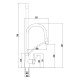 Смеситель для кухни с гибким изливом Fmark FS8255C-01, матовое золото