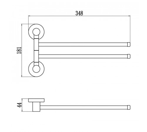 Полотенцедержатель Savol S-005602Q, графит