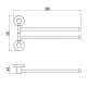 Полотенцедержатель Savol S-005602Q, графит