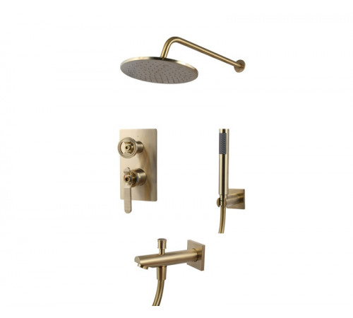 Душевая система Bronze de Luxe 1760'S 6630CG, матовое золото