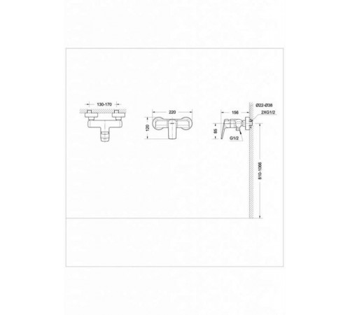 Смеситель для душа Bravat REAL F9121179CP-01, хром