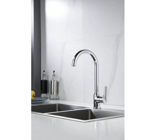 Смеситель для кухни Knotlor KN-51, хром