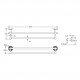Полотенцедержатель Rose RG1027Q, бронза