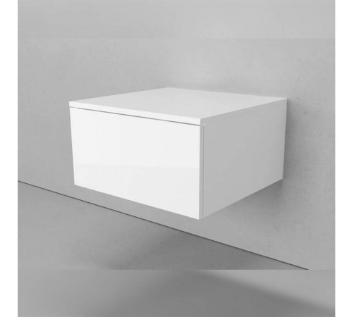 Тумба подвесная без столешницы Velvex Unit tp.UNI.50.1Y белый матовый, 50 см