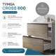 Тумба с раковиной напольная VIGO Cross 449-com, 80 см