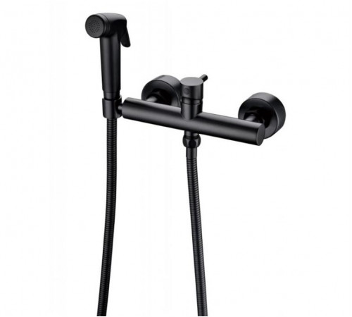 Гигиенический душ со смесителем Bravat D9141BW-RUS, черный