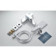 Смеситель для ванны Knotlor KN-22, хром