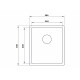 Кухонная мойка UKINOX Techno TEB340.400 -GT10P, 40*34