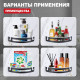 Полка для ванной комнаты угловая Raglo R340.01.06, черный