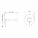 Зеркало косметическое JAVA S-M112W, белый